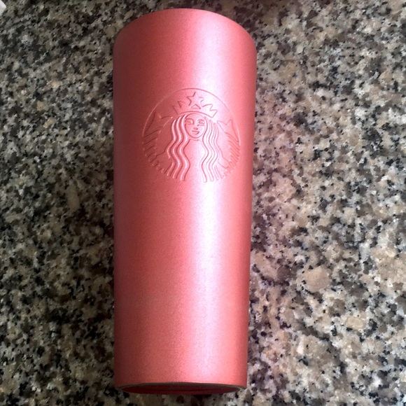 Starbucks 21” Pink Metal Travel Mug 24 fl oz. - Picture 3 of 9